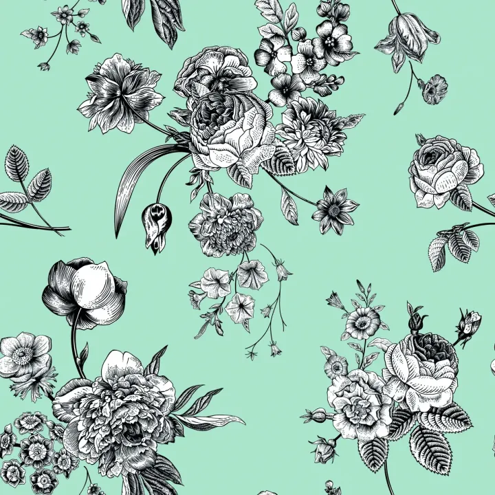 Tapeta Stylowe Kwitnące Kwiaty – Botaniczny Romantyzm do Wnętrz – produkt