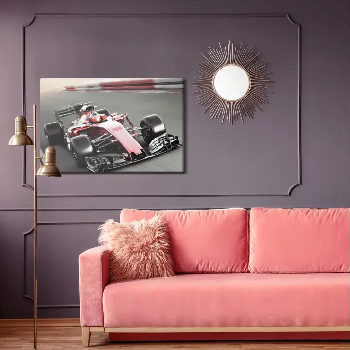 Obraz Samochód Wyścigowy F1 – Dynamika Formuły 1 na Torze