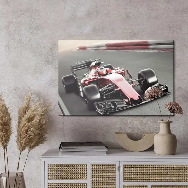 Obraz Samochód Wyścigowy F1 – Dynamika Formuły 1 na Torze