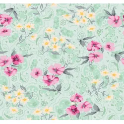 Tapeta Kolorowy Kwiatowy Wzór – Botaniczny Motyw do Wnętrz