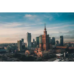 Obraz Warszawa – Skyline z Pałacem Kultury i Nauki