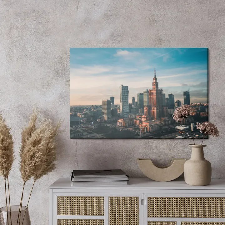 Obraz Warszawa – Skyline z Pałacem Kultury i Nauki