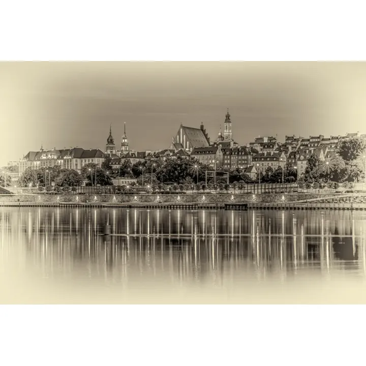 Obraz Warszawa i Wisła – Panorama Starego Miasta – produkt