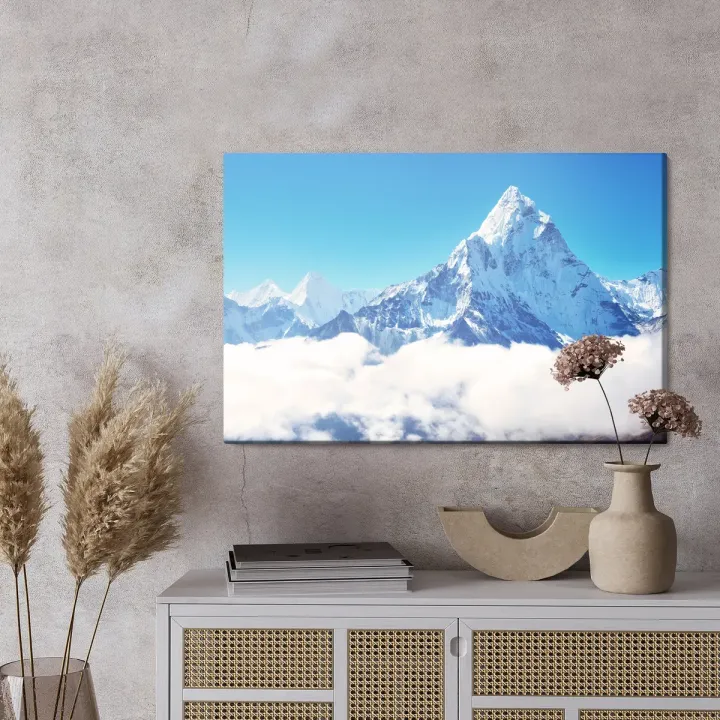 Obraz Góry – Szczyt Mount Everest w Krajobrazie Himalajów