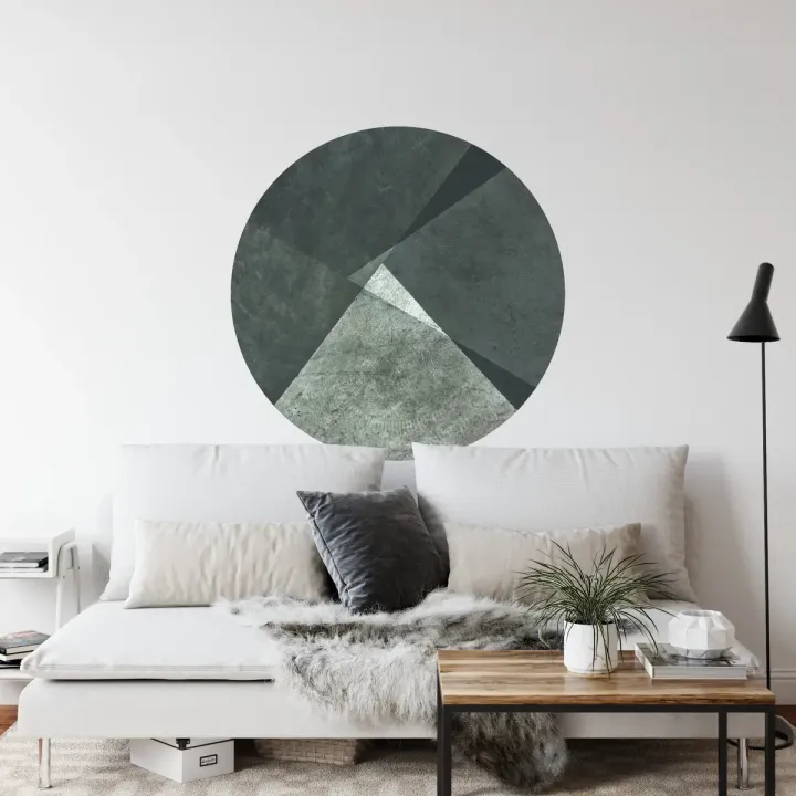 Fototapeta Okrągła Pavimento – Abstrakcja Geometryczna Gilberta Claesa
