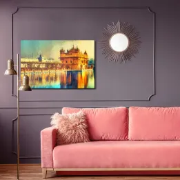Obraz Złota Świątynia w Amritsar – Architektura Sakralna Sikhizmu