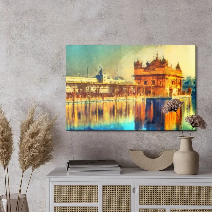 Obraz Złota Świątynia w Amritsar – Architektura Sakralna Sikhizmu