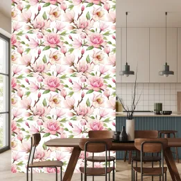 Tapeta Wiosenne Kwiaty Magnolii – Bukiet Natury do Wnętrz