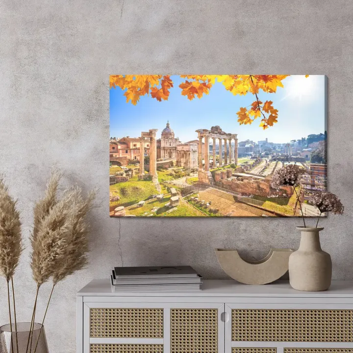 Obraz Forum Romanum – Starożytne Ruiny w Rzymie