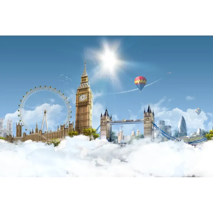 Obraz Londyn w Chmurach – Big Ben i Skyline Metropolii – produkt