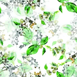 Tapeta Liście i Gałązki – Botaniczny Wzór Pełen Natury