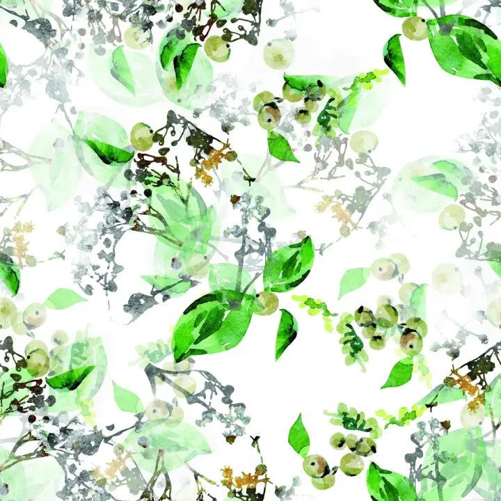 Tapeta Liście i Gałązki – Botaniczny Wzór Pełen Natury – produkt
