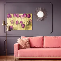 Obraz Tulipany – Kwiatowy Bukiet w Stylu Retro