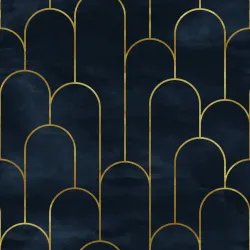 Tapeta Art Deco – Złote Akcenty i Geometryczna Elegancja Lat 20.