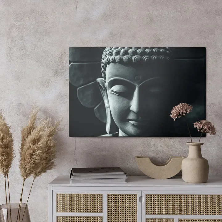 Obraz Głowa Buddy – Portret Duchowości i Spokoju Zen