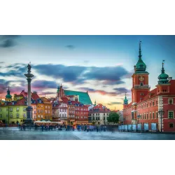 Obraz Wieloczęściowy Pano – Zamek Królewski i Stare Miasto w Warszawie
