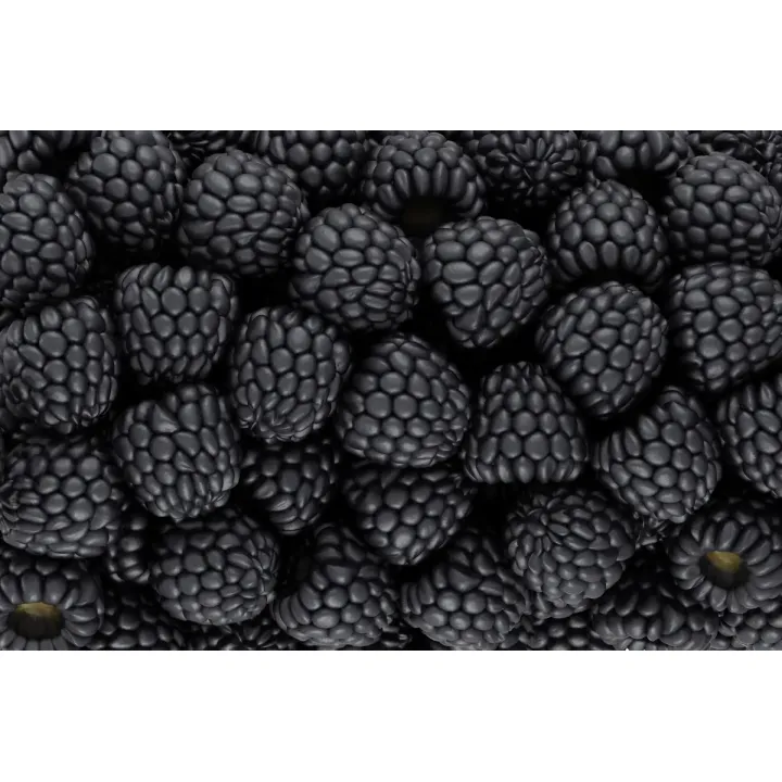 Obraz Jeżyny w Skali Makro – Abstrakcyjna Fotografia Detali Owoców – produkt