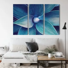 Obraz Abstrakcja Botaniczna – Makrofotografia Struktury Liści