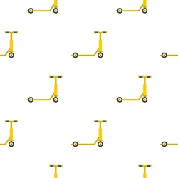 Tapeta Żółte Hulajnogi – Abstrakcja Geometryczna dla Dzieci