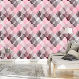 Tapeta 3D – Abstrakcja Geometryczna i Wzór Op-Art