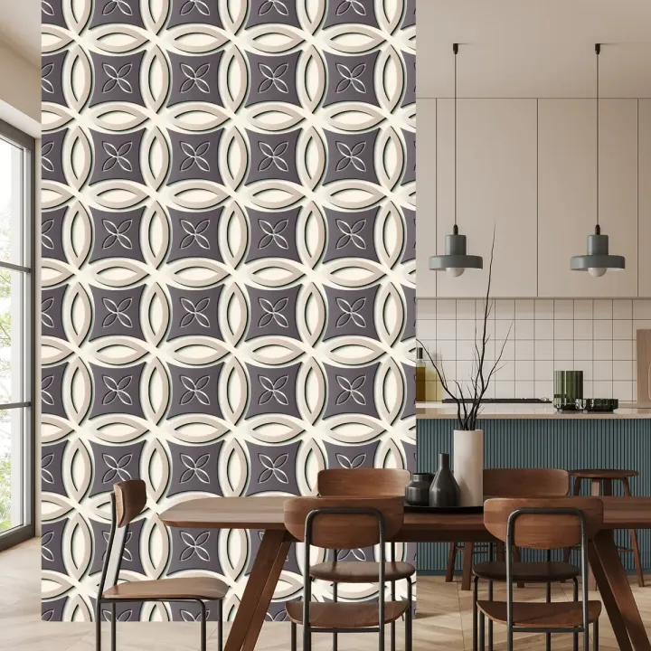 Tapeta Abstrakcja Geometryczna – Wzór Op-Art w Stylu Retro