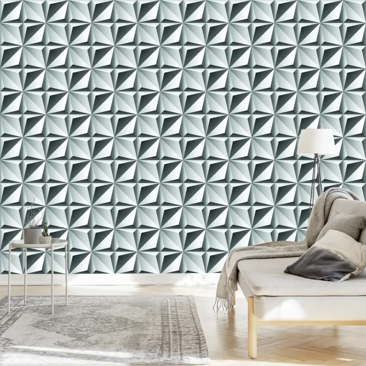 Tapeta Optyczna 3D – Abstrakcja Geometryczna i Złudzenie Przestrzeni