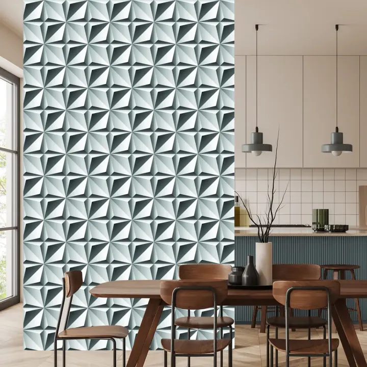 Tapeta Optyczna 3D – Abstrakcja Geometryczna i Złudzenie Przestrzeni