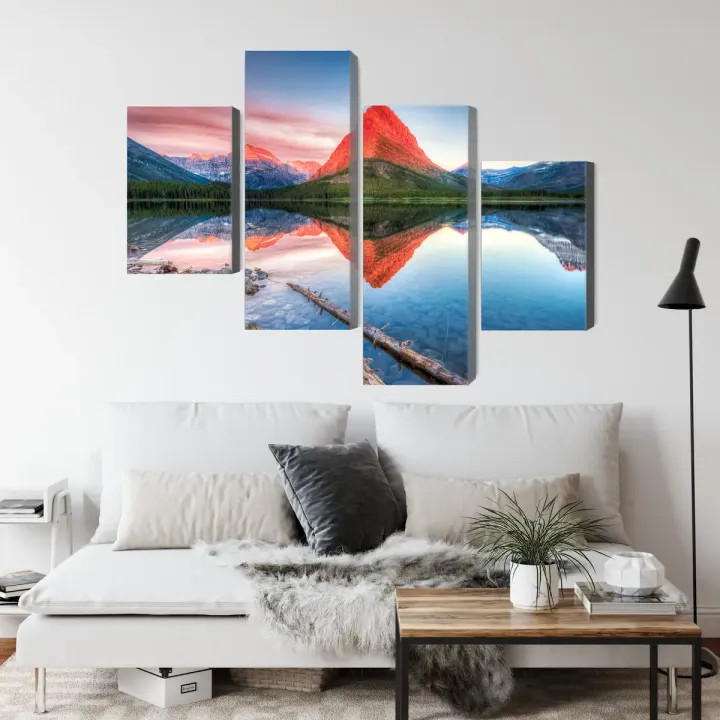 Obraz Jezioro Swiftcurrent Lake – Krajobraz Gór Skalistych – produkt
