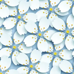 Tapeta 3D Kwiaty – Botaniczny Motyw Natury do Salonu
