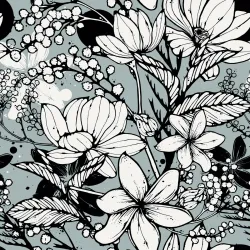 Tapeta Piękne Wiosenne Kwiaty – Botaniczny Wzór na Łąkę
