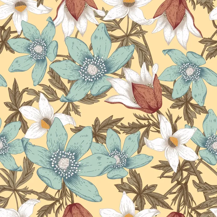 Tapeta Kwiaty – Botaniczny Motyw na Ścianę – produkt