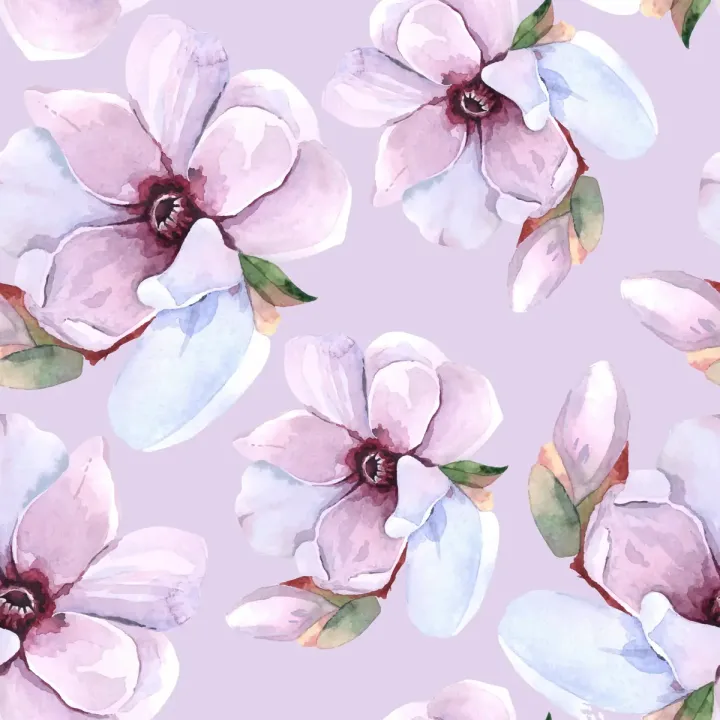 Tapeta Kwiaty Malowane Akwarelą – Magnolie w Japońskiej Estetyce – produkt