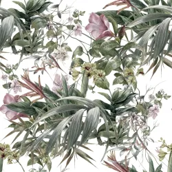 Tapeta Kwiaty Akwarela – Botaniczny Wzór Pełen Natury
