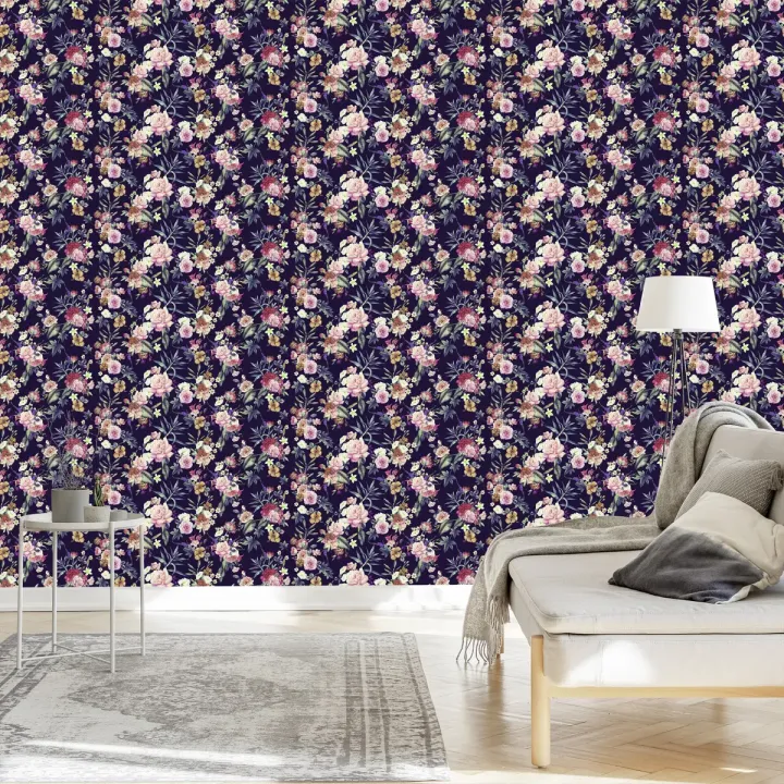 Tapeta Kwiaty w Stylu Vintage – Romantyczny Ogród Róż