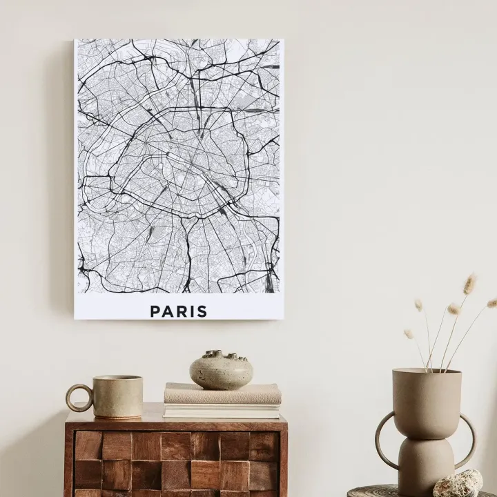 Plakat Ulice Paryża – Plan Miasta z Lotu Ptaka – produkt
