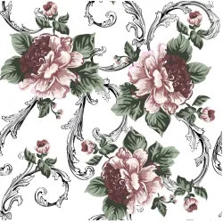 Tapeta Kwitnące Kwiaty – Peonie i Botaniczny Ogród we Wnętrzu