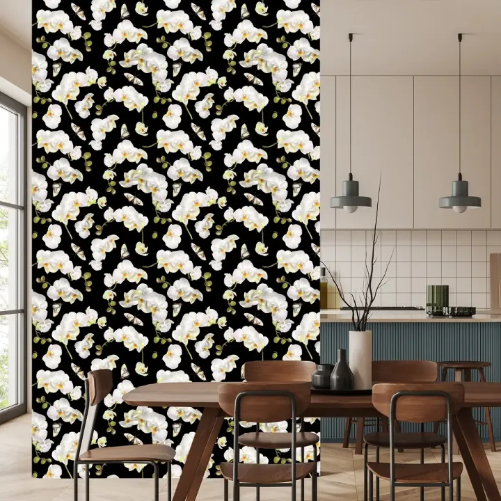 Tapeta Storczyk – Motyl i Kwiaty w Naturze