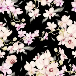 Tapeta Do Salonu Kwiaty Storczyki – Botaniczny Motyw Natury