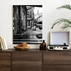 Plakat Czarno Architektura Ulicy – Barcelona i Street Art