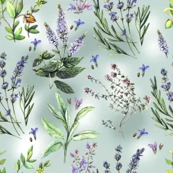 Tapeta Natura Kwiatów Lawendy – Prowansalska Łąka Pełna Fioletu