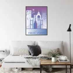 Plakat Trip To New York – Skyline Manhattanu i Most Brookliński