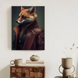Plakat Lis w Stroju Fantasy – Antropomorficzna Postać w Kostiumie