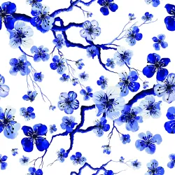 Tapeta Sakura – Kwiaty Wiśni w Stylu 3D do Sypialni