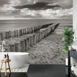 Fototapeta Plaża Morze – Krajobraz Nadmorski i Szum Fal