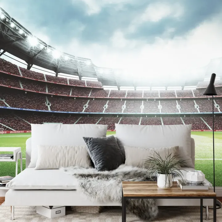 Fototapeta Stadion Piłkarski – Trybuny Pełne Kibiców