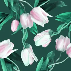 Tapeta Bukiet Tulipanów – Wiosenna Łąka Pełna Kwiatów