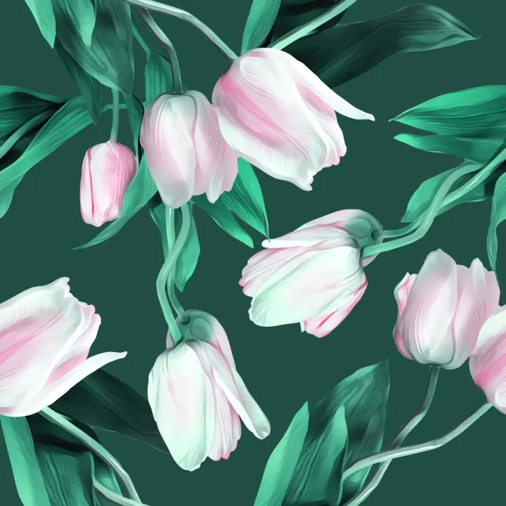 Tapeta Bukiet Tulipanów – Wiosenna Łąka Pełna Kwiatów – produkt