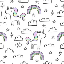 Tapeta Dla Dzieci – Tęczowe Jednorożce i Magiczny Świat Fantazji