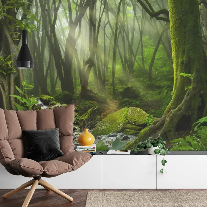 Fototapeta Las – Leśna Cisza i Relaks w Naturze