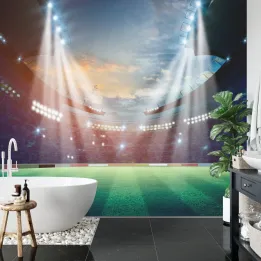 Fototapeta Stadion Piłkarskich Gwiazd – Atmosfera Meczu Nocą